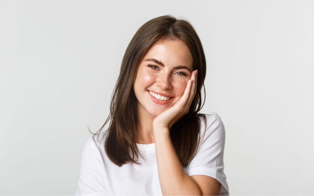 Smiling Young Woman After Teeth Whitening In Shelby Township, MI