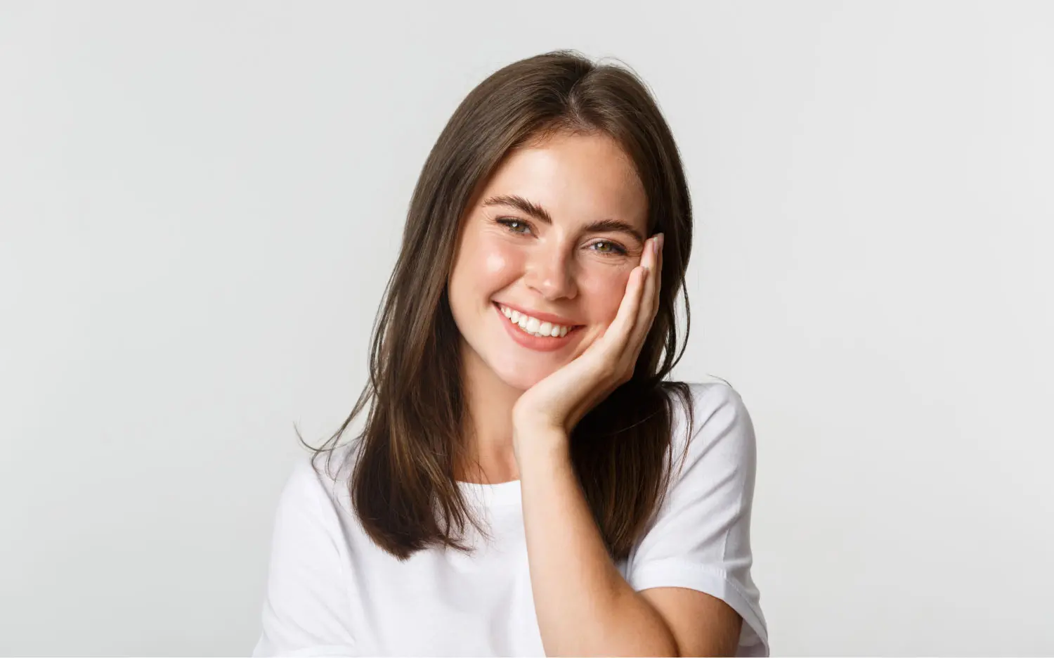 Smiling Young Woman After Teeth Whitening In Shelby Township, MI