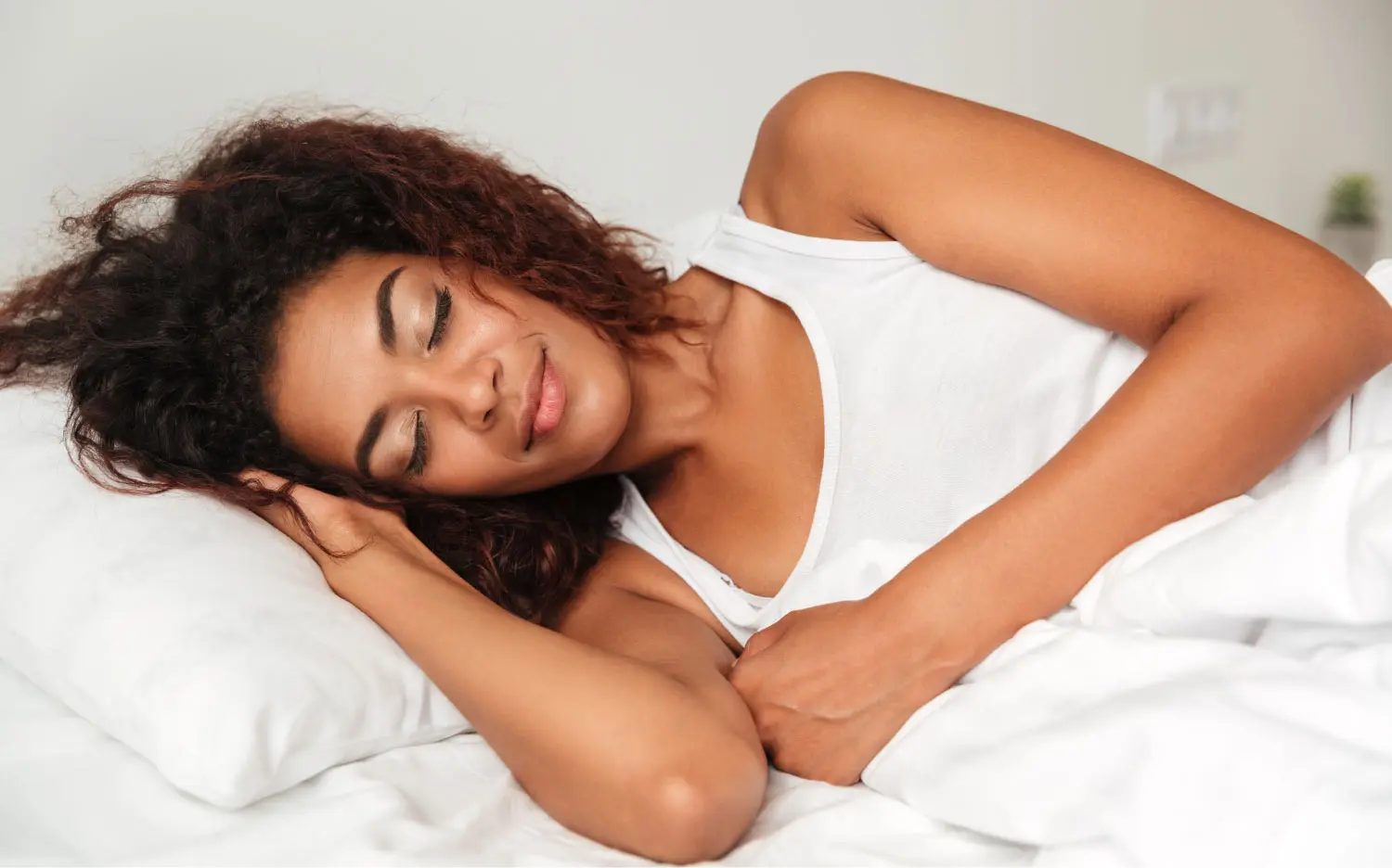 Woman Sleeping After Sleep Apnea Treatment In Shelby Township, MI